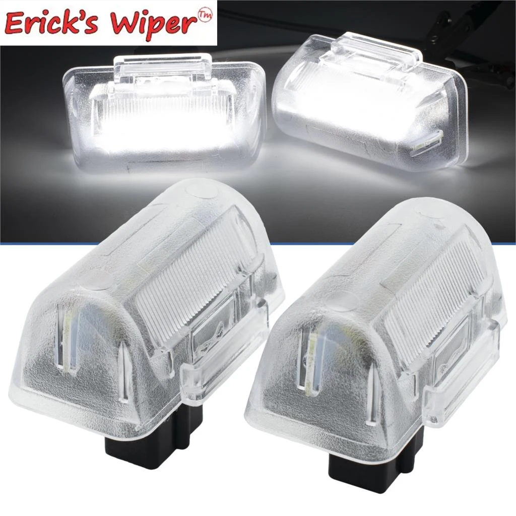 2X LED Licence Number Plate Light HID White Lights For Ford Transit Tourneo MK5 MK6 MK7 Connect Tourneo OE# 4388111 1672263