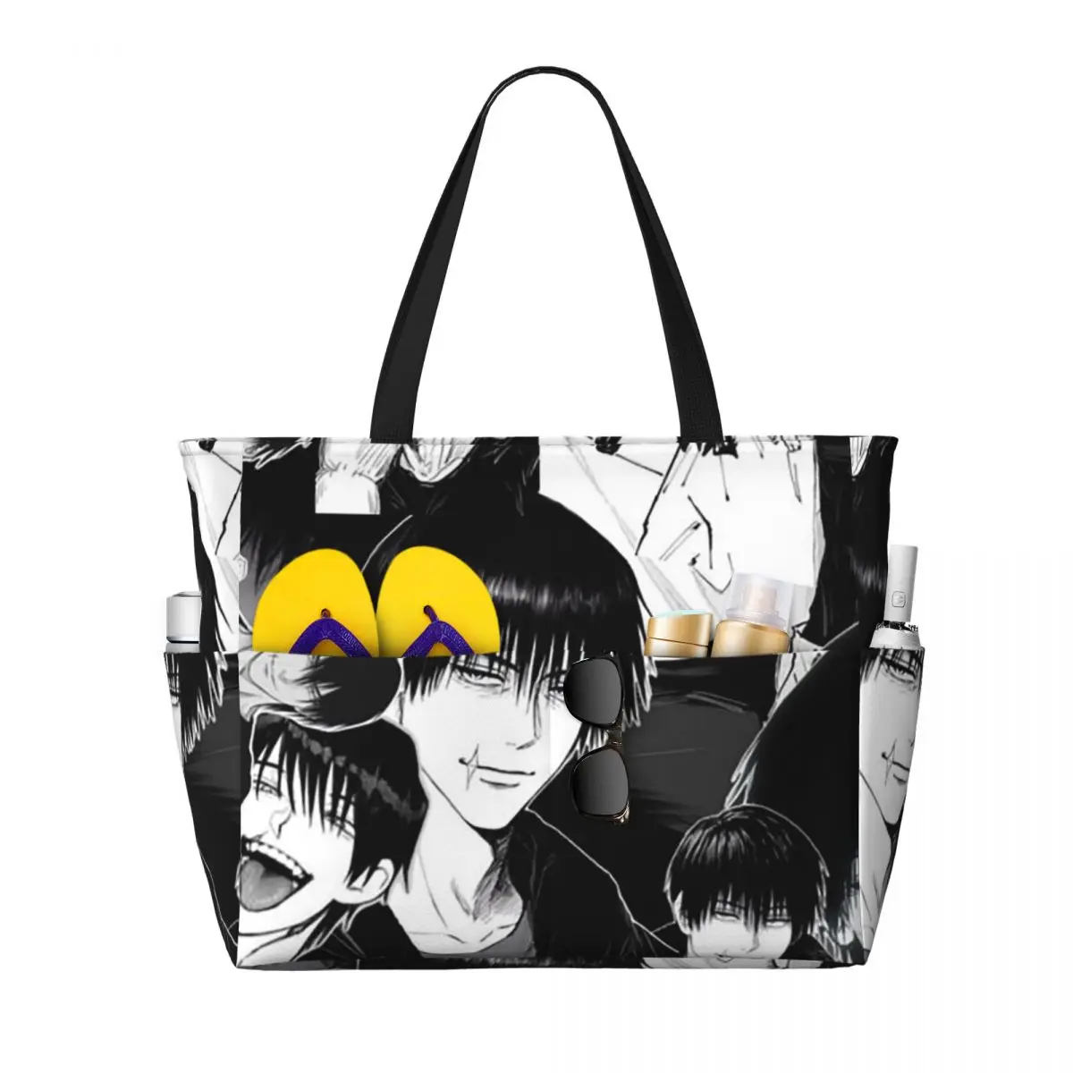 

T-Toji Fushiguros Manga Knife Beach Tote Bag Sport Gym Yoga Duffle Large Tote Bag Women Travel Bag Fitness bag