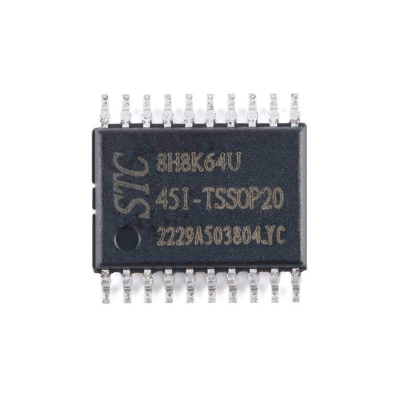 5pcs Original genuine STC8H8K64U-45I-TSSOP20 1T 8051 microprocessor single-chip microcomputer chip