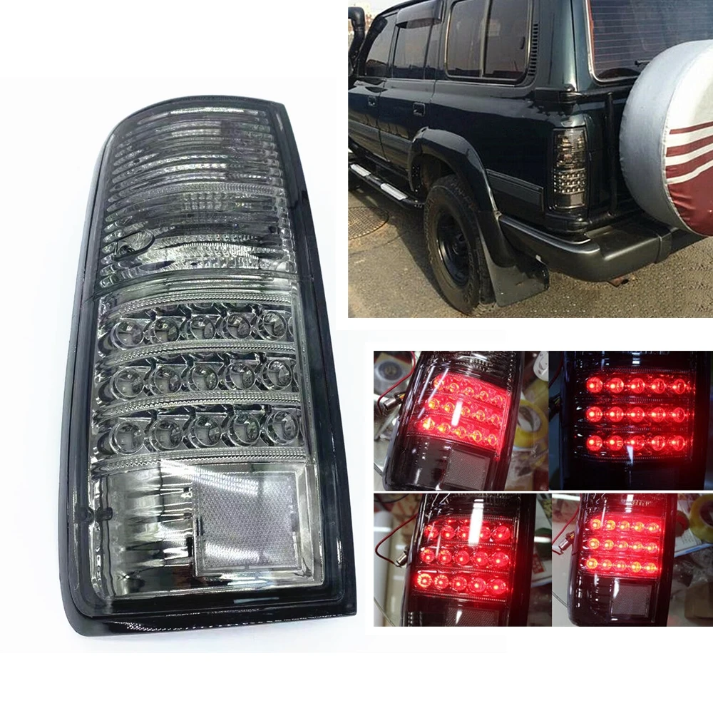 

Rear Bumper Lamp LED Bulb Side Smoke Black Tail Fog Light Taillamp For Toyota Land Cruiser LC80 FJ80 FJ 4500 Prado 1991-1996