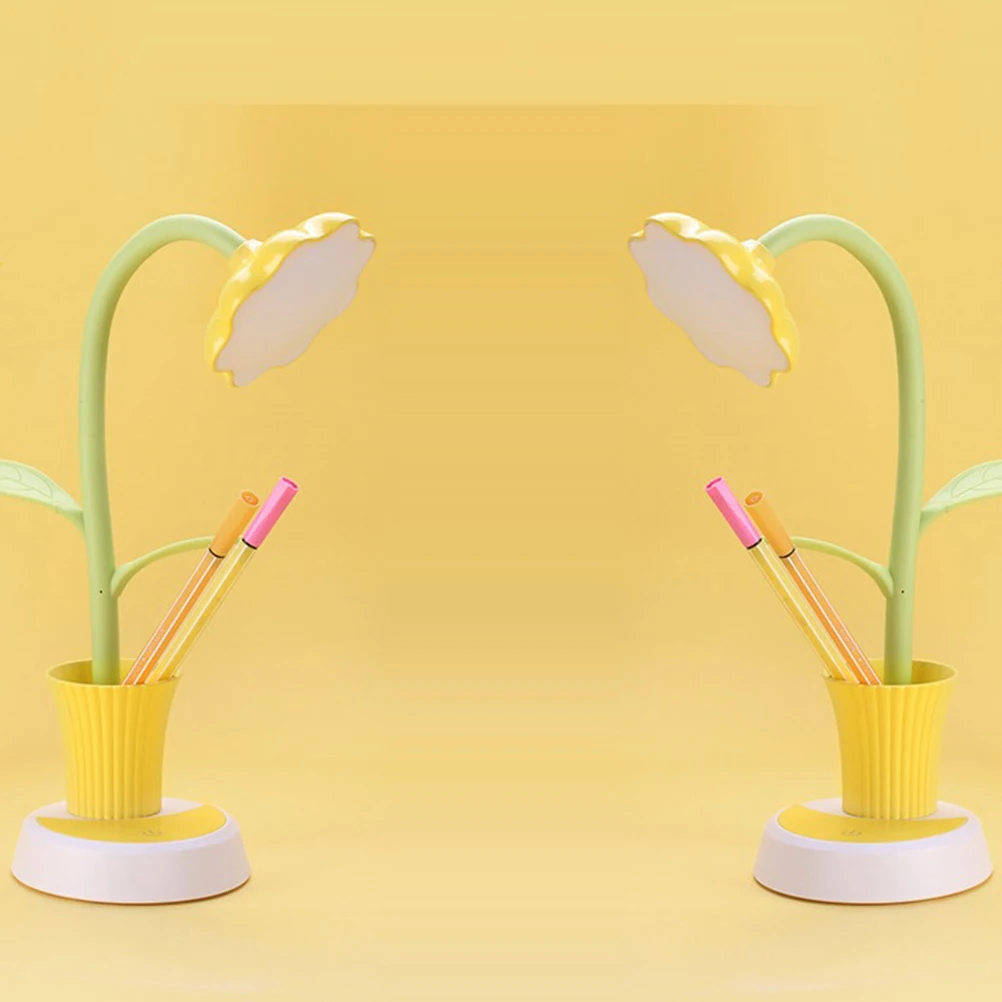 1 قطعة مصباح مكتبي لحماية العين LED قابل لإعادة الشحن للتحكم باللمس ضوء القراءة للمنزل والمكتب قابل للتعديل مصباح طاولة الدراسة الكرتونية #1