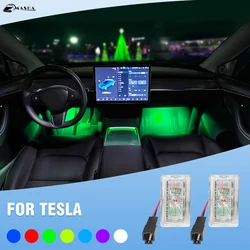 RGB Footwell Lights Luggage Compartment Car Led HD Seat Lamp For Tesla Model 3 Model Y S X Car LED Atmosphere Decorative Lamp