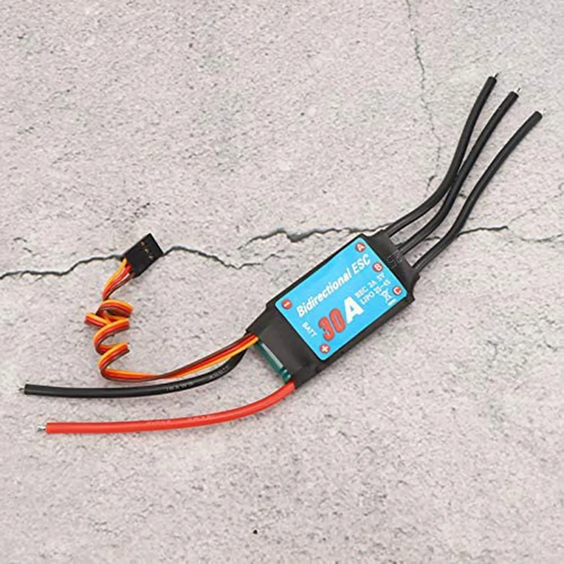 

A02R Двунаправленный ESC 30A бесщеточный ESC для корабля с дистанционным управлением Пневматический подводный пропелль (30A)