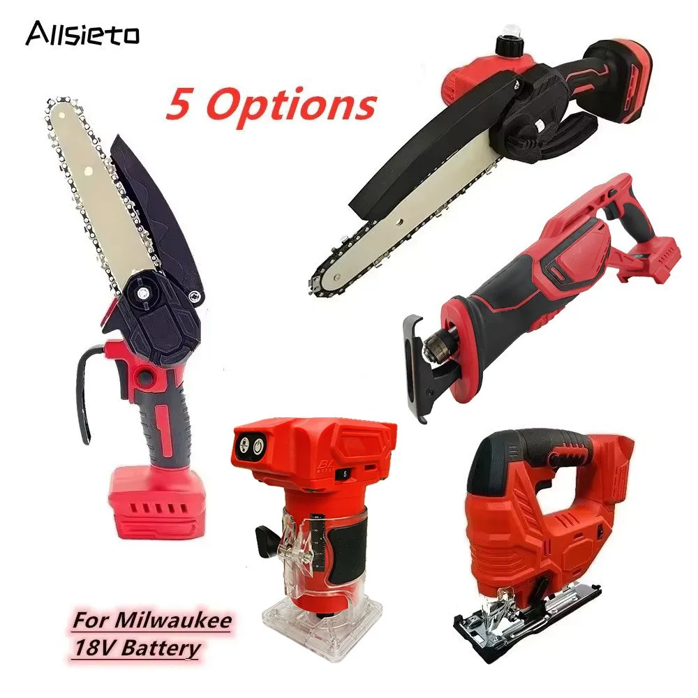 

For Milwaukee 18V Battery 6 Inch Mini Chainsaw Cordless Reciprocating Saw Trimming Machine Electric Pruning Shears Power Tools