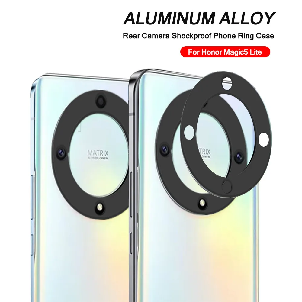 Aluminum Alloy Camera Protector Case For Honor Magic5 Lite 5G Honar Magic 5 Light 5Lite Magic5Lite Back Lens Ring Bumper Cover