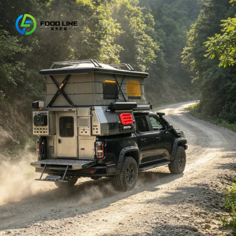 Customized High Quality Aluminum Slide-On Scale Pickup Lift Top Truck Camper Tent New Style Outdoor Pop Up Camping Tent