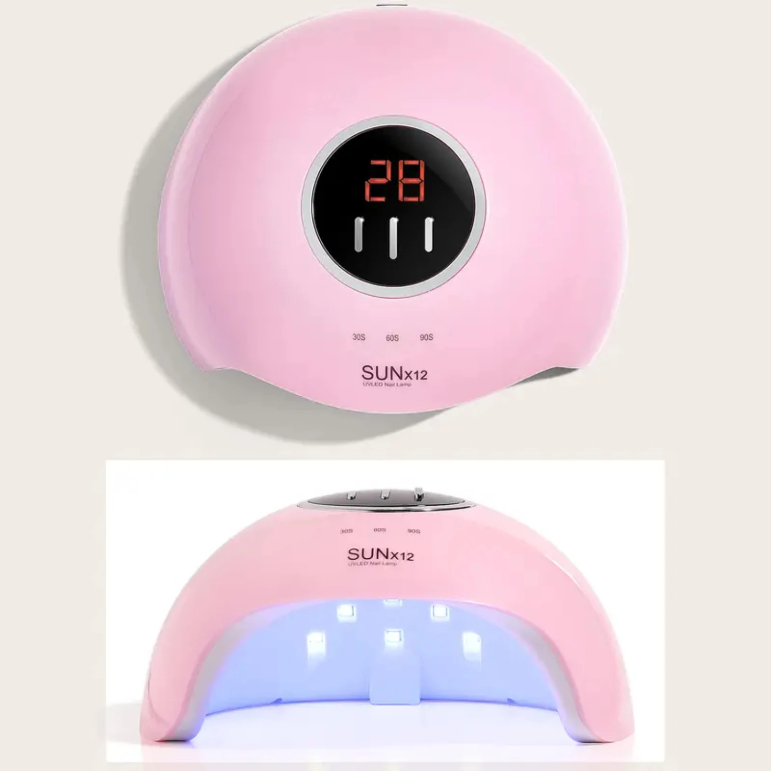 Professional 54W UV LED Nail Lamp for Salon Quality Gel Nail Polish, Smart Dryer with Fast Curing Technology