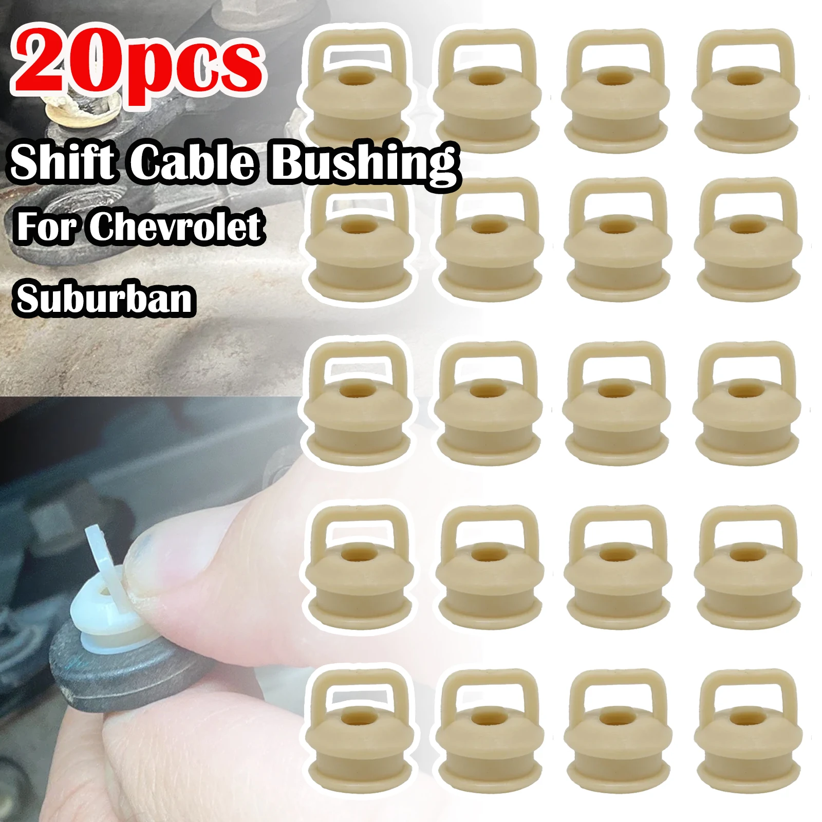 

20X Automatic Transmission Shifter Cable Bushing Rubber Grommet Clip Shift linkage Repair Kit For Chevrolet Suburban 1500 2500