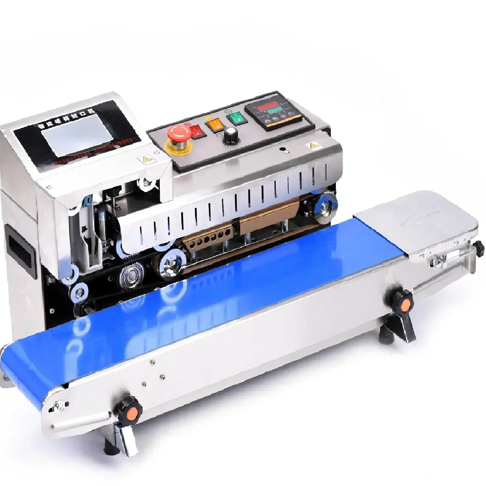 FR-1600 Spray Code Sealing Integrated Machine Automatic Continuous Bag   PE Film Ink Jet Printing Sealer