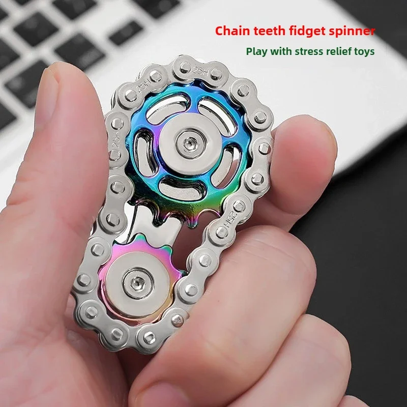 Metall Fidget Spinner Büro Schreibtisch Spielzeug Stress Relief Zahnräder Hand Spinner für Erwachsene Schreibtisch Dekoration Wohnkultur Stress entspannen