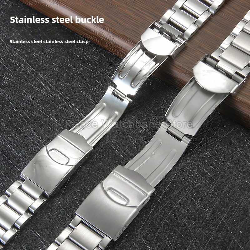 Cinturino in acciaio inossidabile con fibbia speciale leggera con finitura lucida per Swatch YGS749G 17 20 Estremità a tre punte resistente ai graffi