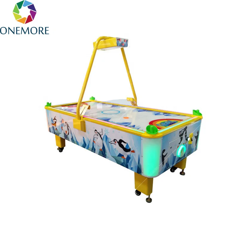 الإلكترونية الرياضية هوكي الهواء الجدول بيع لعبة آلة داخلي تسلية كامل الحجم هوكي الهواء هوكي الهواء طاولة مسبح ممر