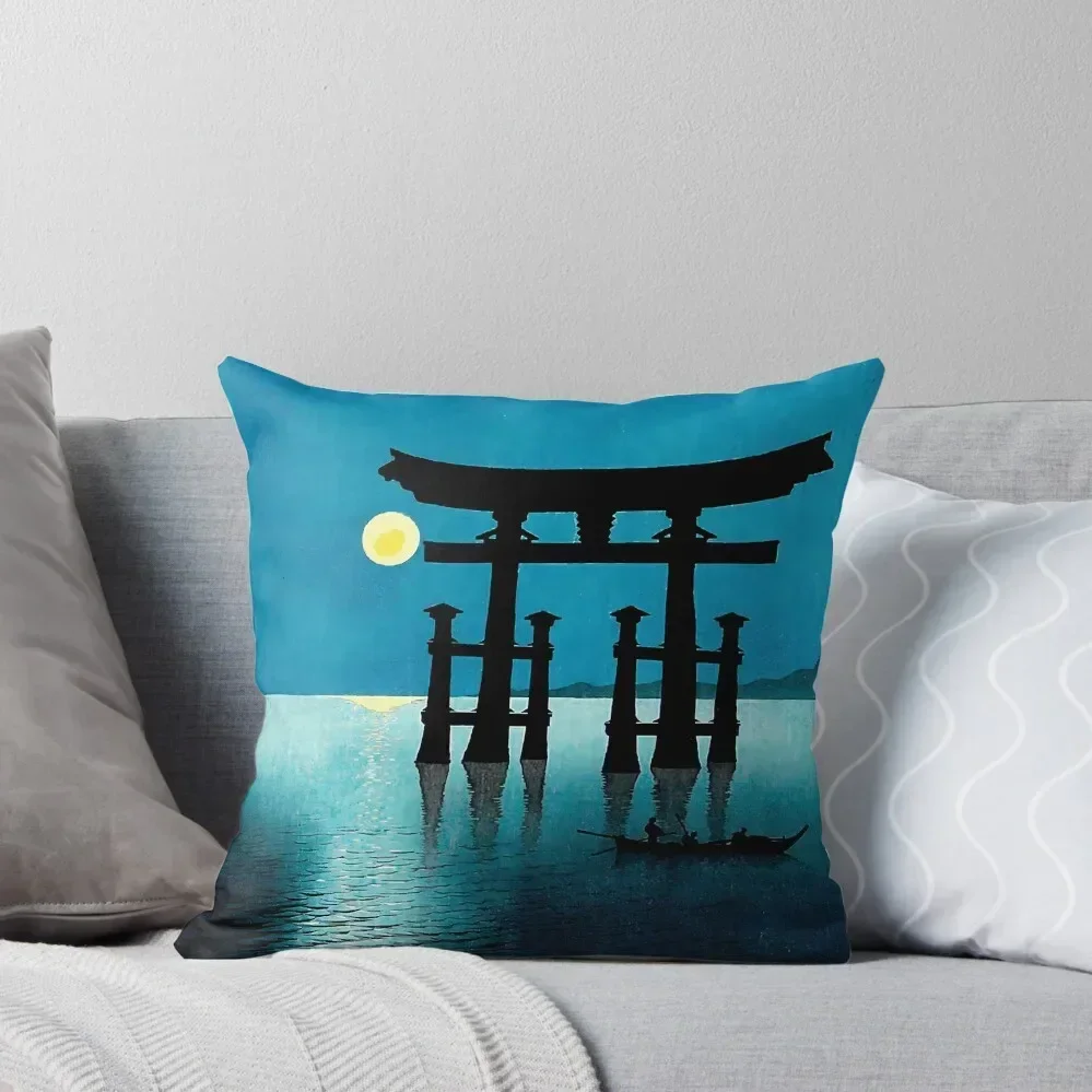 

Torri Gates in Moonlight Shoda Koho Throw Pillow Room decorating items christmas decorations for home 2025 pillow