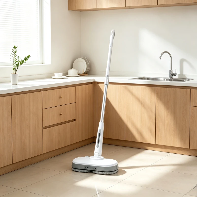 Cordless Electric Mop, Automatic Spray Floor Cleaner with Water Tank, Lightweight All-in-One Sweeper for Home & Kitchen