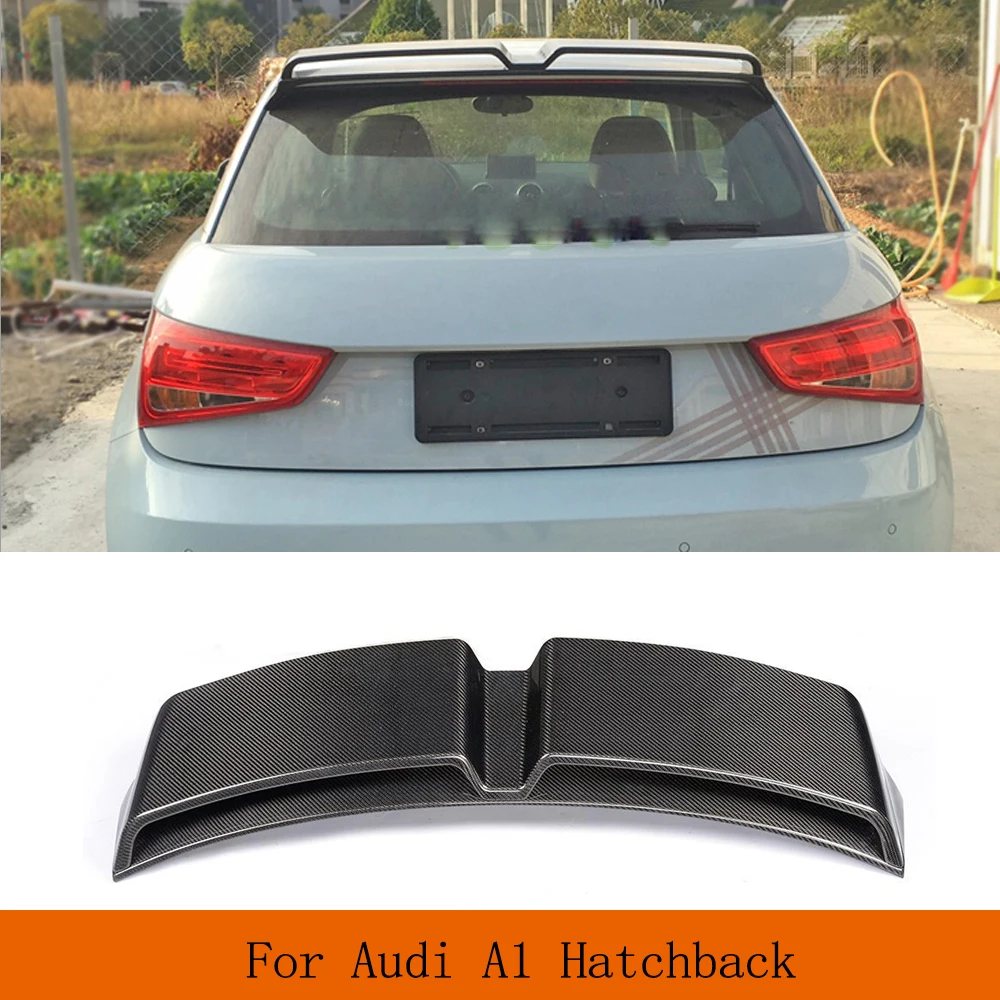 For Audi A1 8X PQ25 2 Door Hatchback 2010-2016 Car Styling Accessories Carbon Fiber Car Rear Roof Wing Tail Racing Spoiler Wing