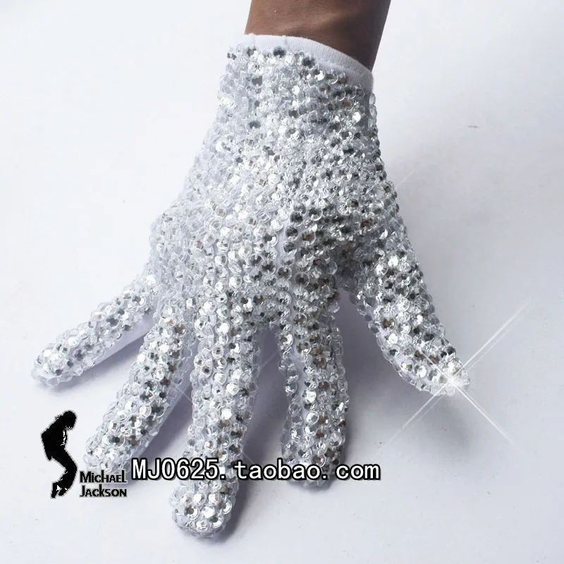 Michael Jackson Costumes Glove Single Side 1000pcs Rhinestone Billie Jean for Impersonator Halloween