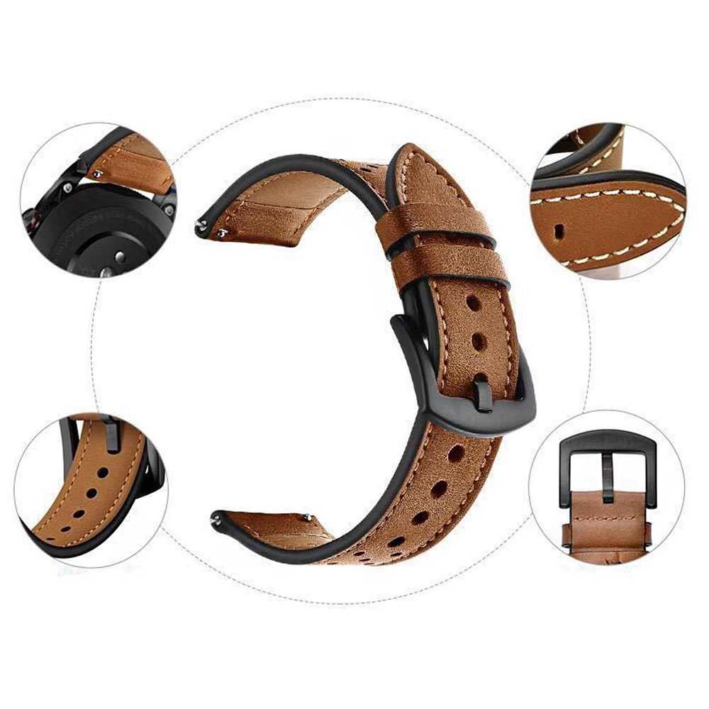 22 มม.สําหรับ Huawei GT5 GT4 46 มม.สายรัดข้อมือซิลิโคนอุปกรณ์เสริมสําหรับ Huawei GT2pro GT2e Honor GS 3 สร้อยข้อมือ Vintage