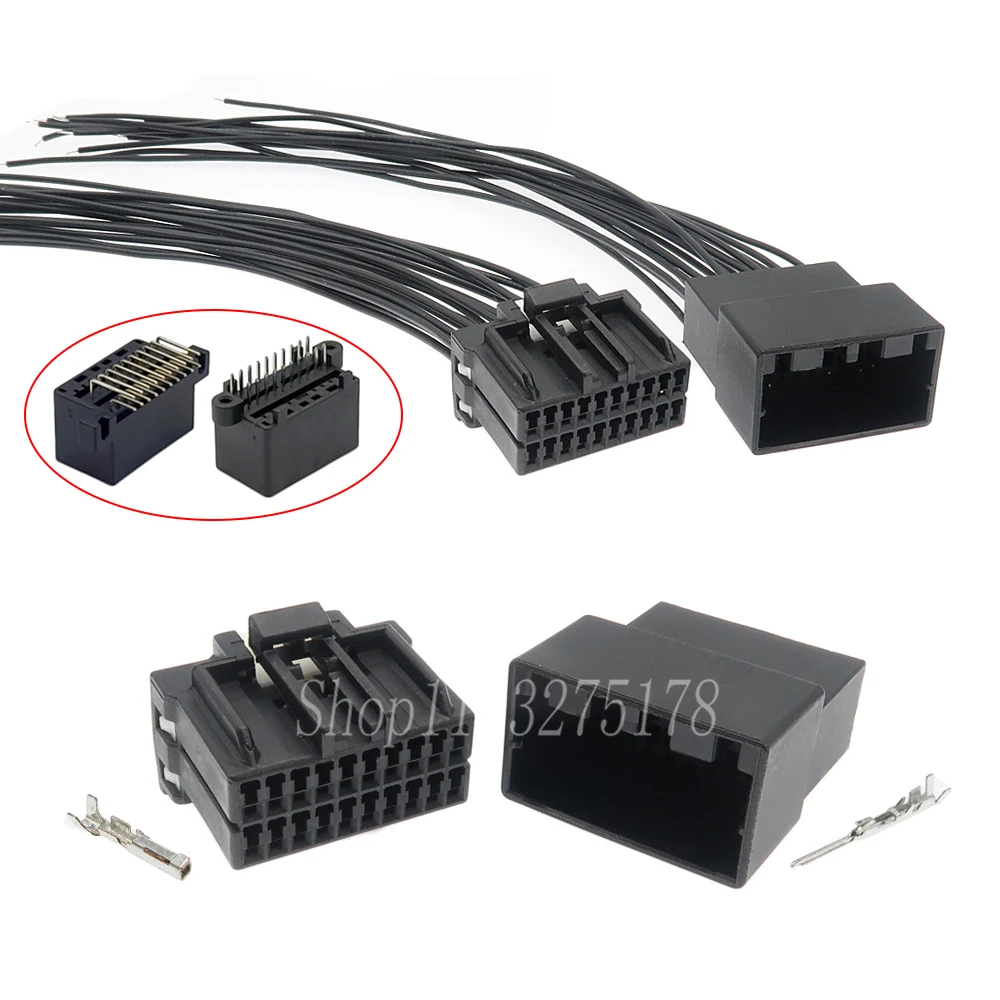 1 Set 20 Pin 175967-2 175975-2 179254-2 Car Audio Wire Plug Automobile Injector Male or Female Cable PCB Connector