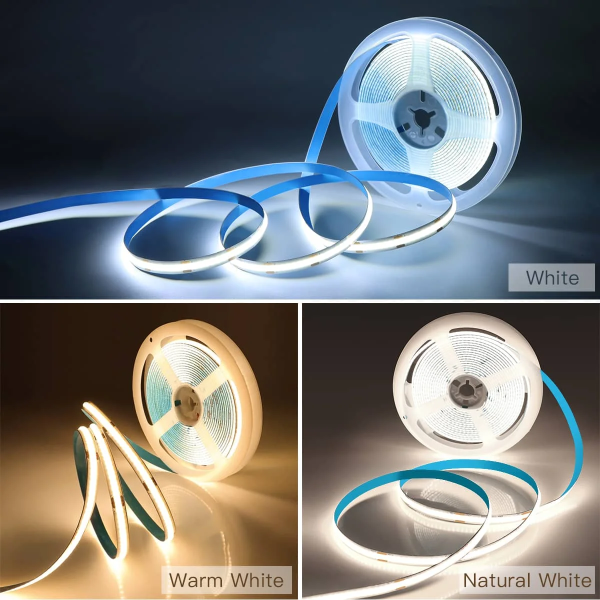 320LEDs/M High Lumen COB Strip Light With USB 5V Dimmable Touch Sensor Switch For Kitchen Bathroom Makeup Mirror Backlight