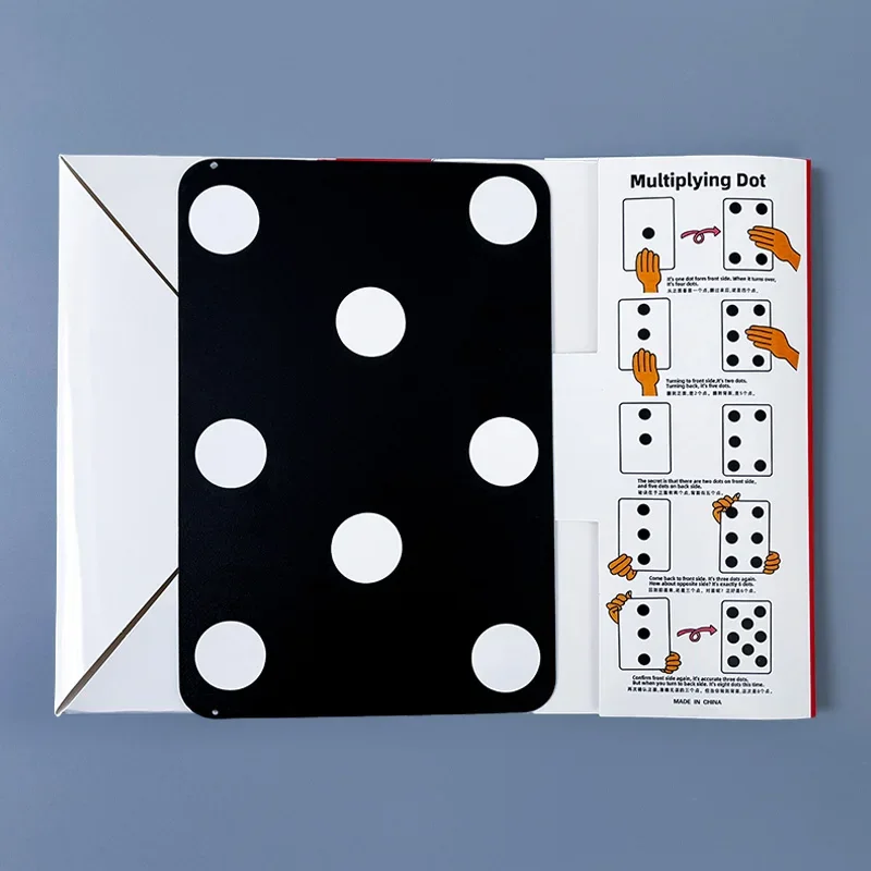 Plastic Pull Out Empty Box Prediction Pen Magic Props Multiplying Dots Close Up Magic Tricks Stationery Pencil Case For Kids