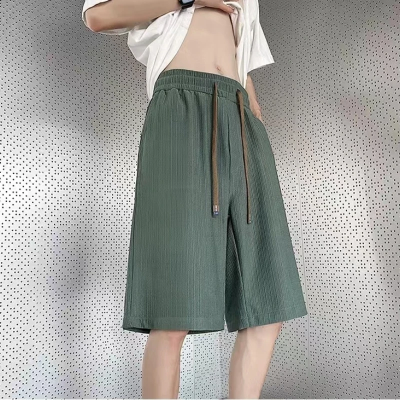 抗菌アイスシルククールメンズサマーショーツアメリカンファッションブランドファッション速乾スポーツ＆レジャープラスサイズビーチパンツ