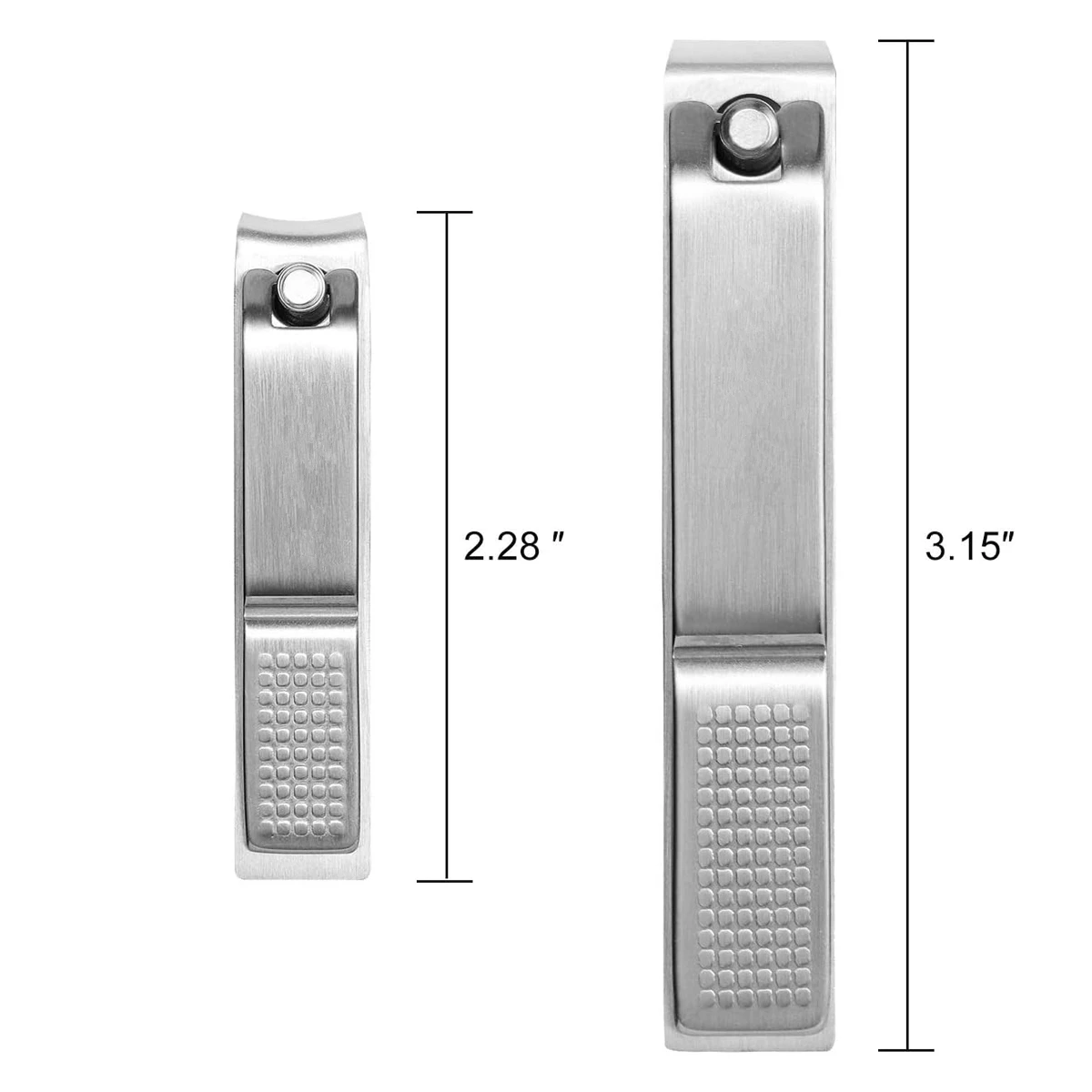 Stainless Steel Nail Clipper And Trimmer Manicure Set - Straight Edge Nail Cutter for Toe And Finger Care