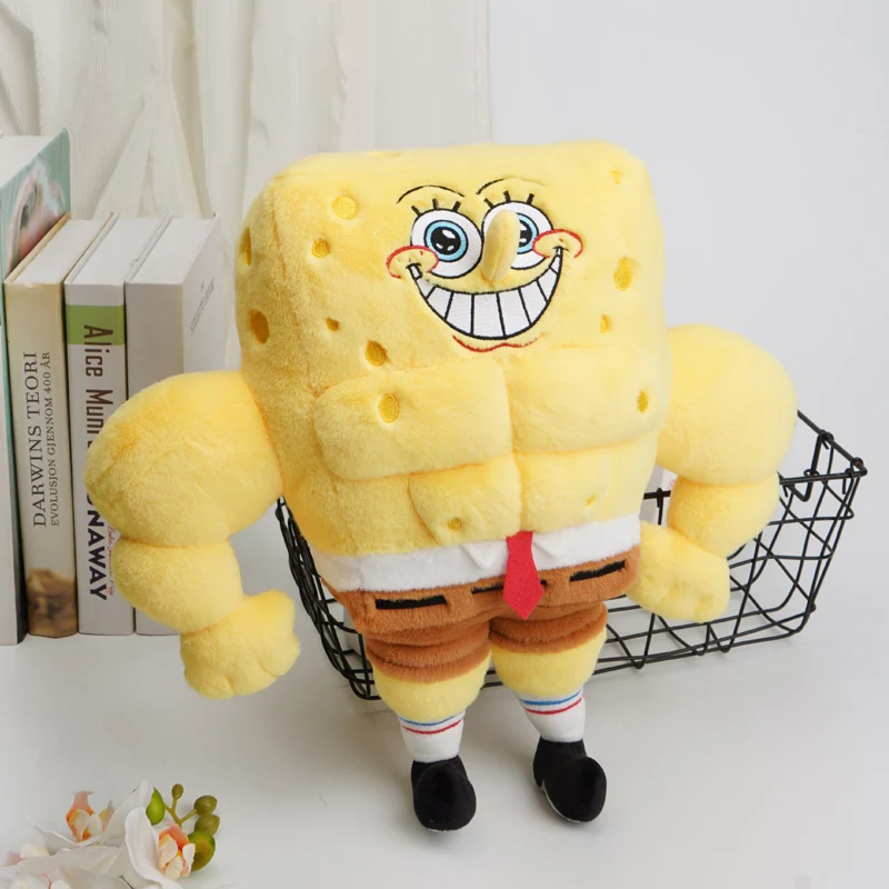 Potdemiel-juguete de peluche musculoso de Bob Esponja, figura bonita de olla de miel, muñeco de peluche divertido de Patrick Star, regalo de cumpleaños Popular para niños, gran oferta