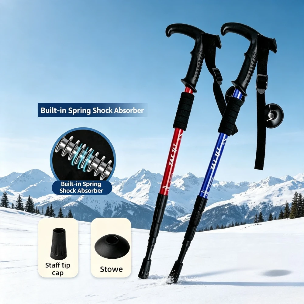 Trekking Pole Carbon - Bâtons de randonnée professionnels antidérapants pour