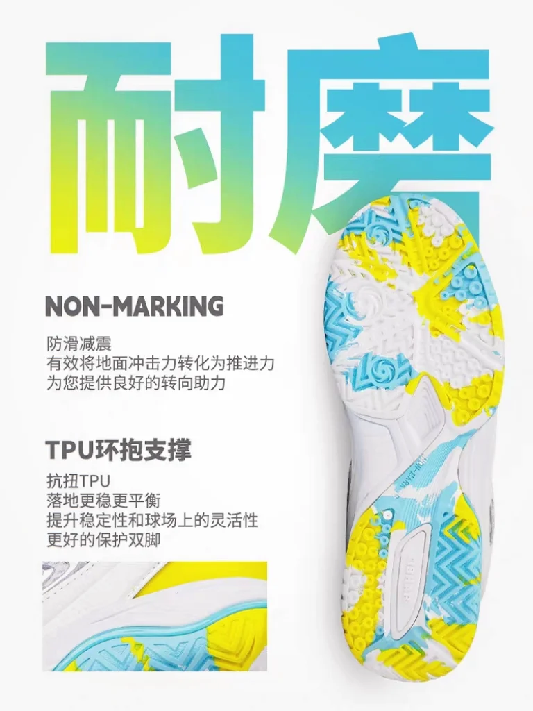 Mens Badminton Shoes Tennis Shoes Womens Badminton Shoes Table Tennis Shoes Training Ground Shoes Breathable and Wearable