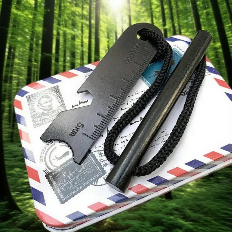 

New Outdoor Ignition Stick Magnesium Scraper Camping Survival Ignition Stone Portable Fire Starting Device Cigarette Accessor