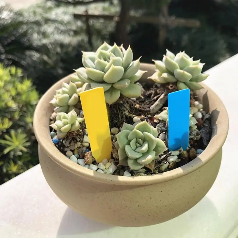 Plant Labels For Seeding Waterproof Labels Pot Marker 100pcs Waterproof Nursery Garden Tags Pot Marker Plant Label Stakes White