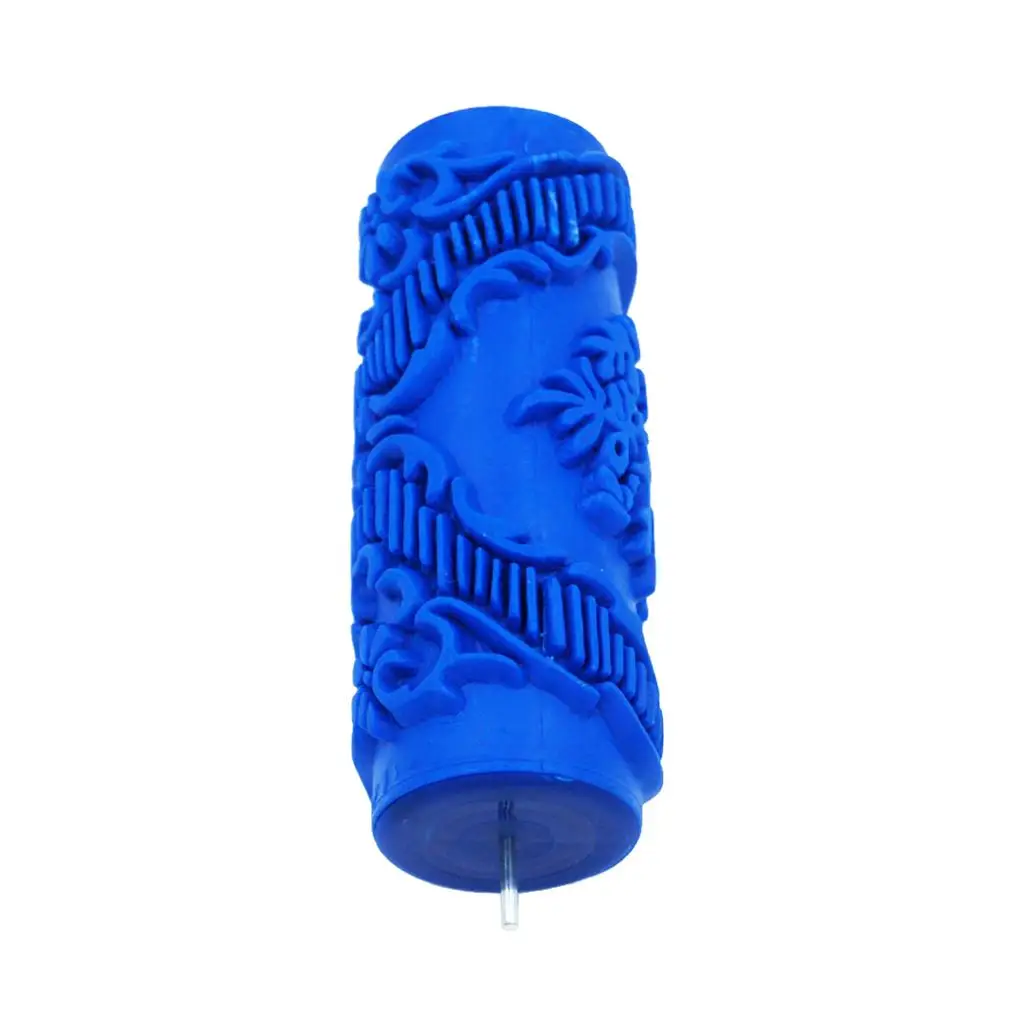 Wall Painting Roller Rubber Pattern Print Tool DIY Embossed Roller for Decorative Home Wall Art
