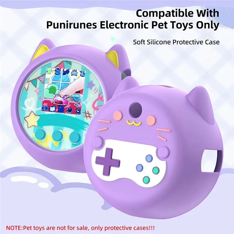 A42T-Protective Case Anti-Fall Silicone Cover For Punirunes Virtual Electronic Pet Cute Design Skin Sleeve