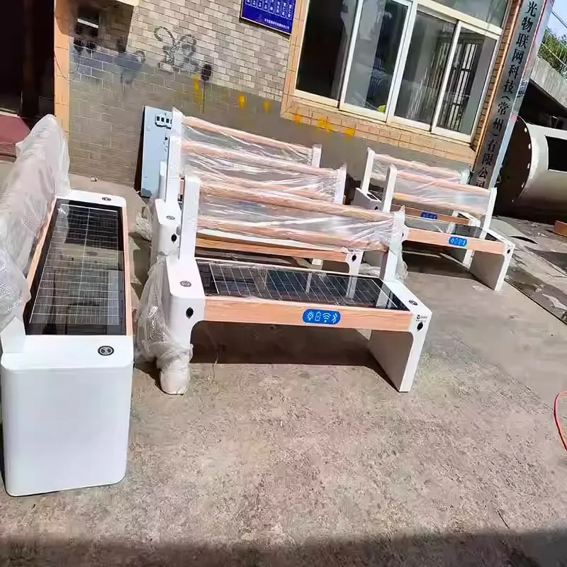 

Outdoor multi-functional smart seat WiFi mobile phone wireless charging Bluetooth community park solar seat manufacturer