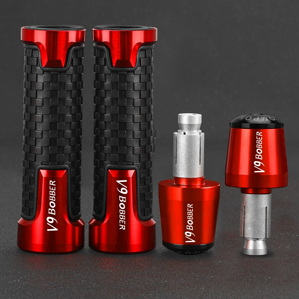 For MOTO GUZZI V9 Bobber Roamer V9-Bobber Sport 2015-2023 2022 2019 Motorcycle Handlebar Grips Handle grip Ends Plug Slider Caps