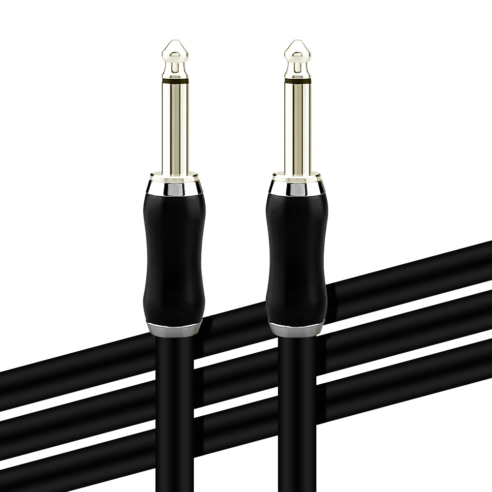 Audiocrast WH807 legno di sandalo 6.35 palissandro placcatura argento 6.35 Stereo mono 6.5mm maschio presa connettore filo microfono