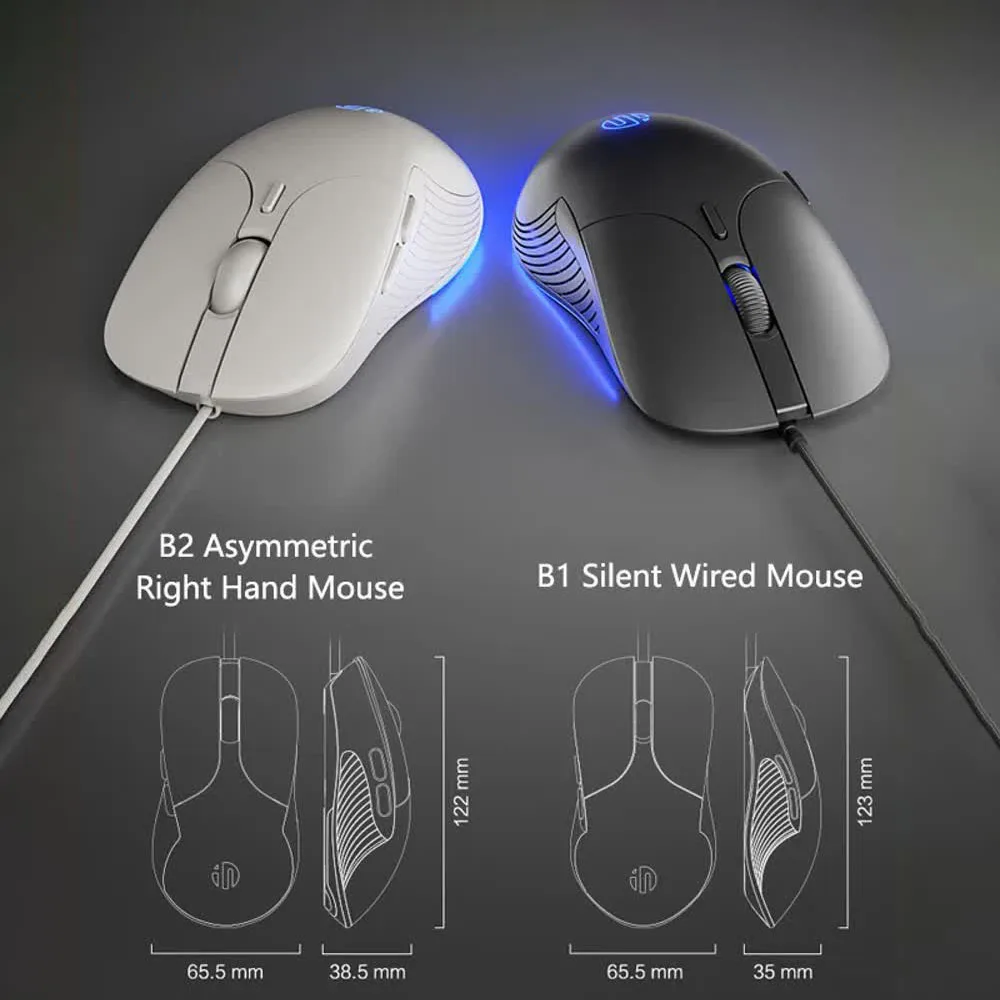 INPHIC Wired Mouse Silent Office Gaming Mouse For PC And Laptops Universal Glow Mouse 8800dpi Colorful Light Office Mouse Mute