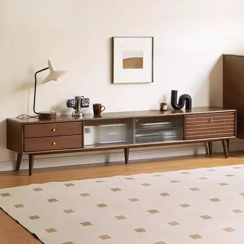 

Classic Cute Tv Cabinet Simple Decoration European Brown Unique Tv Stands Storage Wooden Long Mueble Televisor Furniture Home