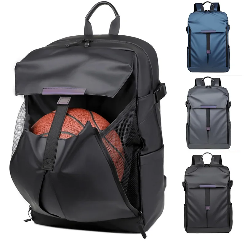

Large Capacity PU Leather Solid Backpack Expandable Business Backpack Commuting Helmet Backpack Travel Travel Bag