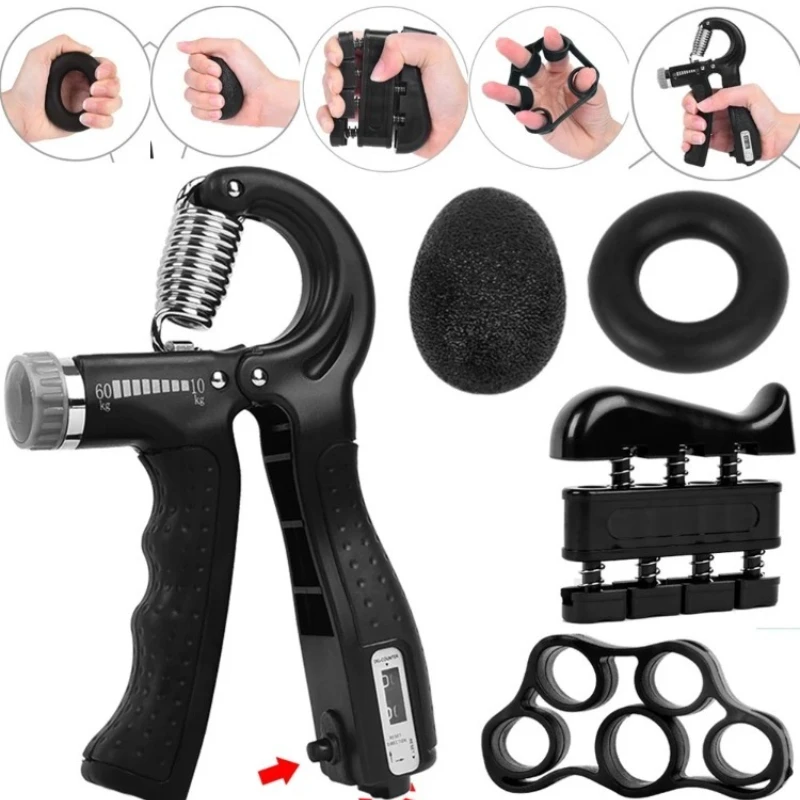 5-60 كجم قابض اليد المعصم المتوسع اليد سترينجر عدة قابل للتعديل دينامومتر قبضة اليد إصبع الساعد المدرب استعادة العضلات #1