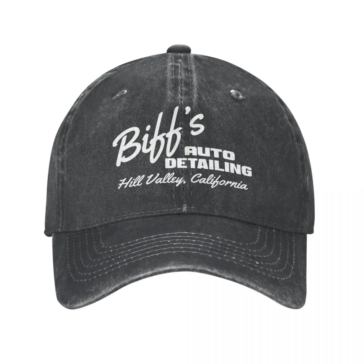 

Retro Back To The Future Baseball Cap Unisex Style Distressed Washed Headwear Outdoor Summer Caps Hat