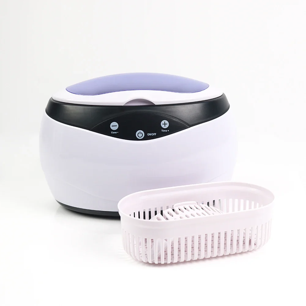 H Ultrasonic Cleaner Bath For Household Jewelry Ultrasonic Cleaning Machine Wash Denture Jewelry Watch Manicure Nail Tools 650ML