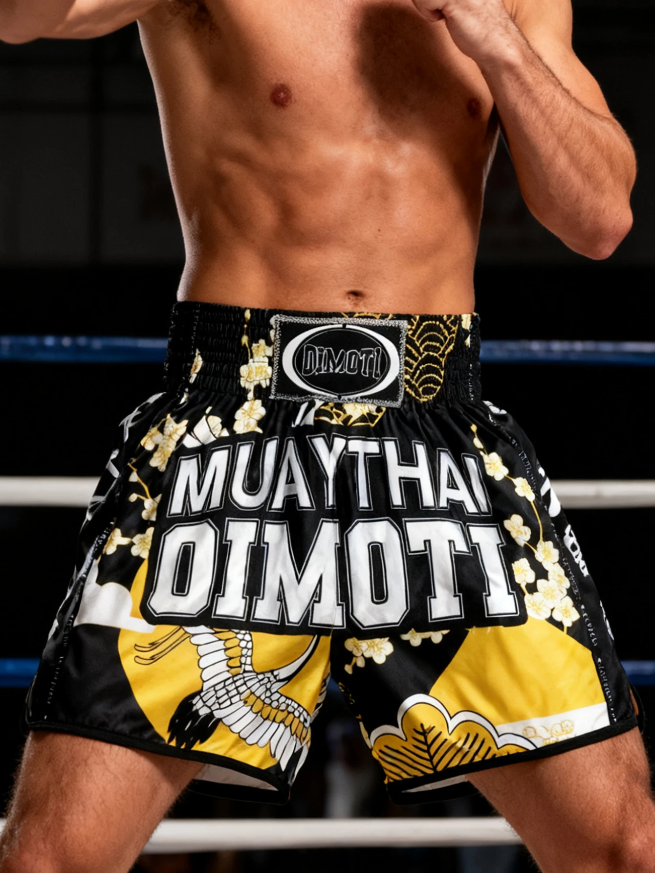 ONE Sports Super Elastic Quick-Drying Breathable Shorts for Boxing Sanda Fighting Training - Quick Dry Elastic Sports Pants