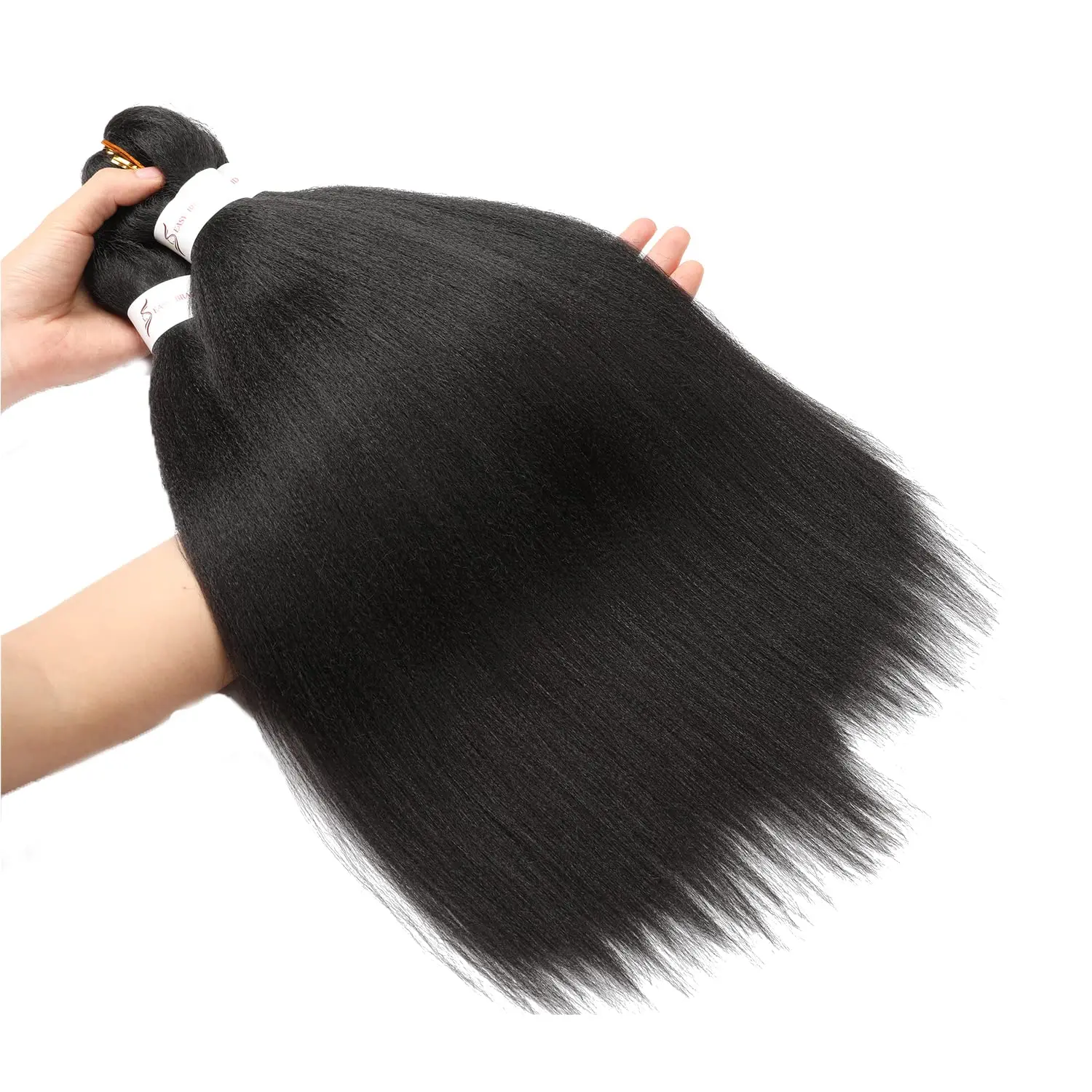 Braiding Hair Pre Stretched 18/22/26 Inches Natural Black Easy Braid Synthetic Professional Soft Yaki Texture, No Itch, - view 3