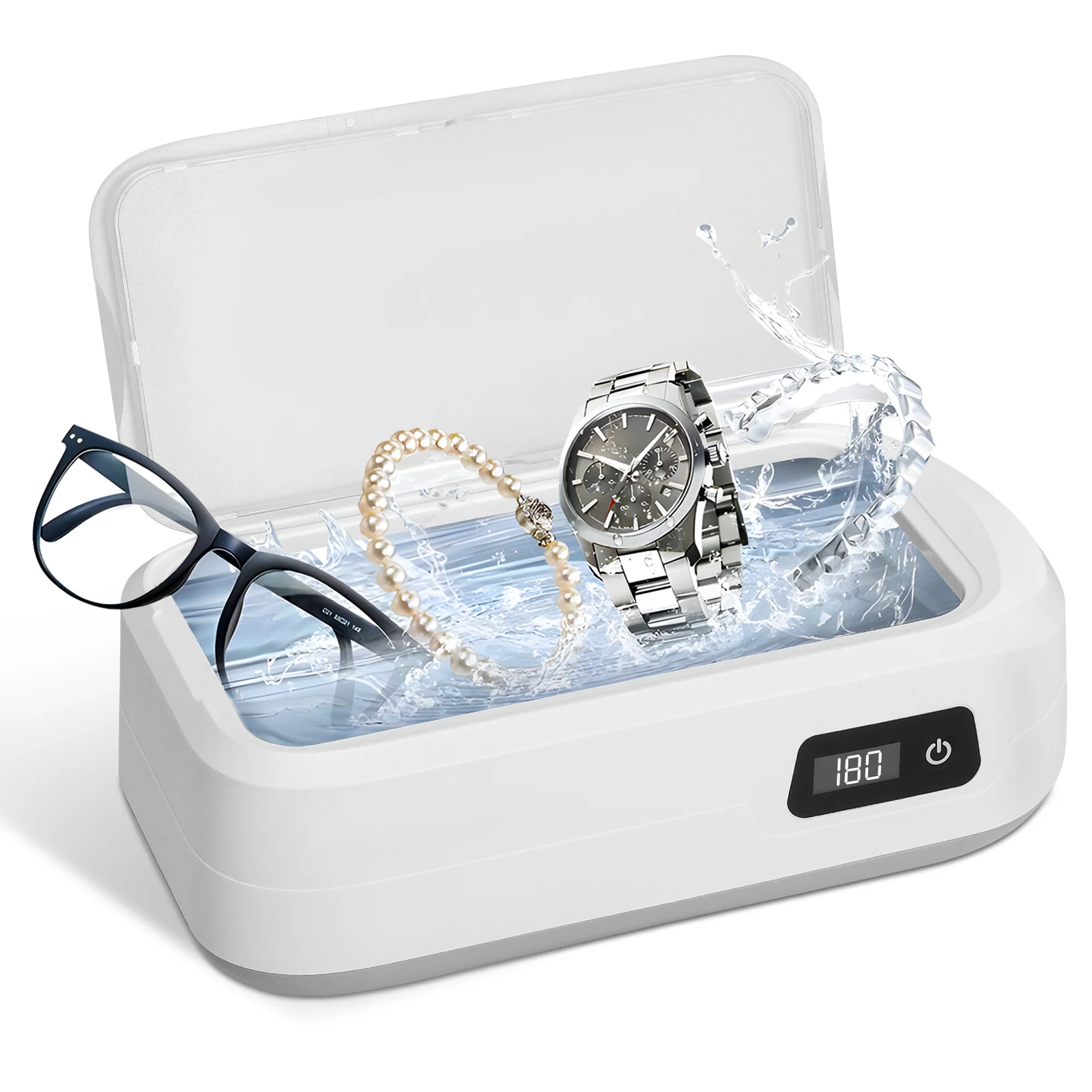 650ML Ultraschall Reinigung Maschine Hochfrequenz Vibration Reiniger Waschen Werkzeug Tragbare Uhr