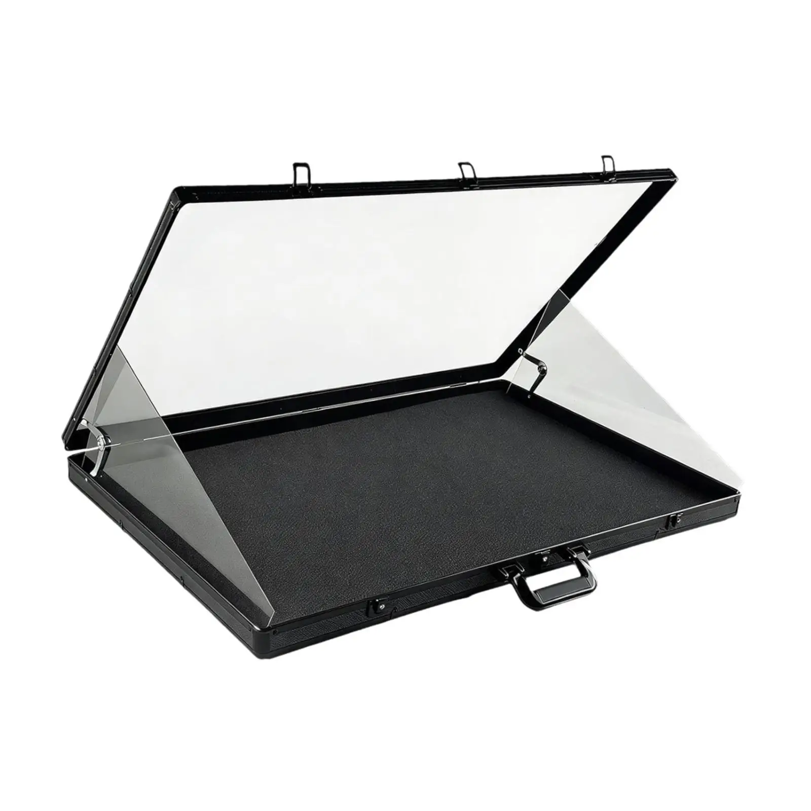 Trading Card Display Case 83cmx56cm with Lock, Portable Handle for Conventions Exhibition