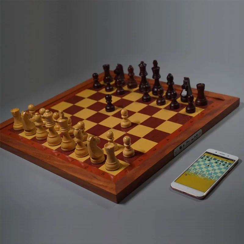 Smart Electronic Chessboard International Chess Wood Chess Game Bluetooth support for the National Chess League