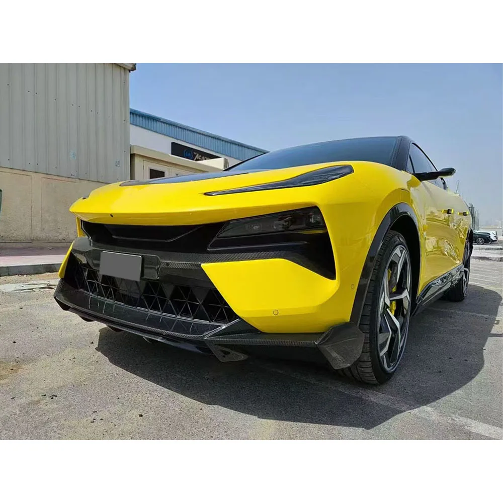 JXWANCF Dry Carbon Fiber Car Front Lip Rear Diffuser spoiler Side Skirts Fender Splitters FRP for Lotus Eletre