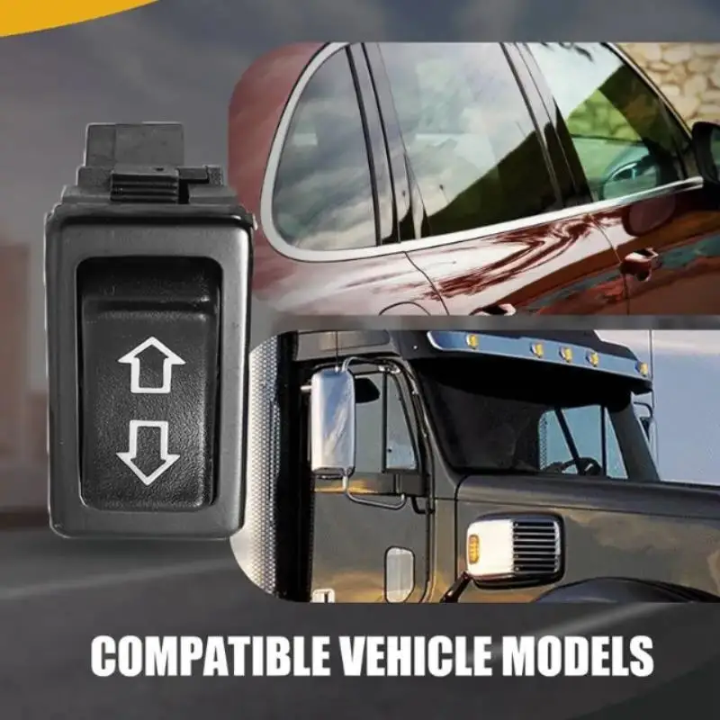 Universal Car Power Window Switch - 12V/24V 5-Pin LED Control Button For Auto Window Lift Repair