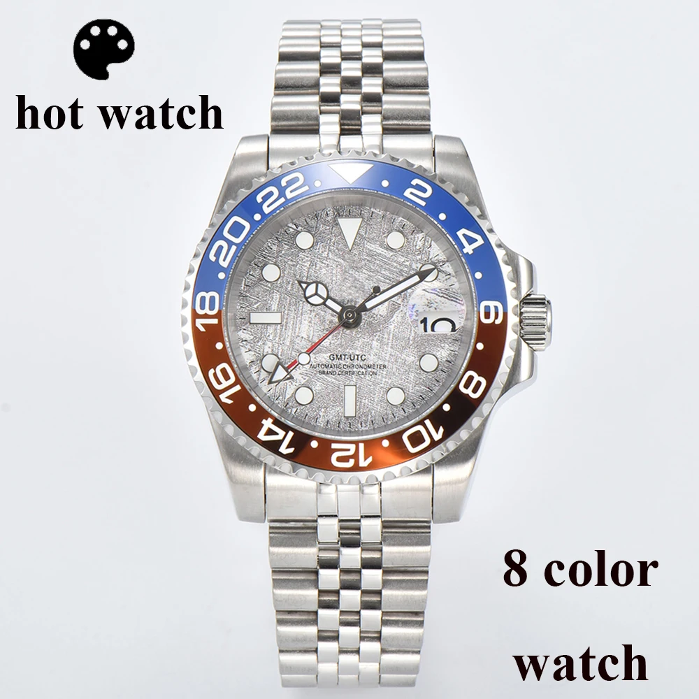 NH34 Men\'s Watch Automatic Movement Watch For Man Mechanical Watches Sapphire Glass Stainless Steel Case Custom Logo Man Watch